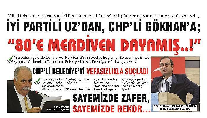 CHP’ Lİ BELEDİYE’ Yİ VEFASIZLIKLA SUÇLADI