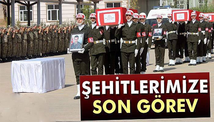 Derik şehitleri memleketlerine uğurlandı