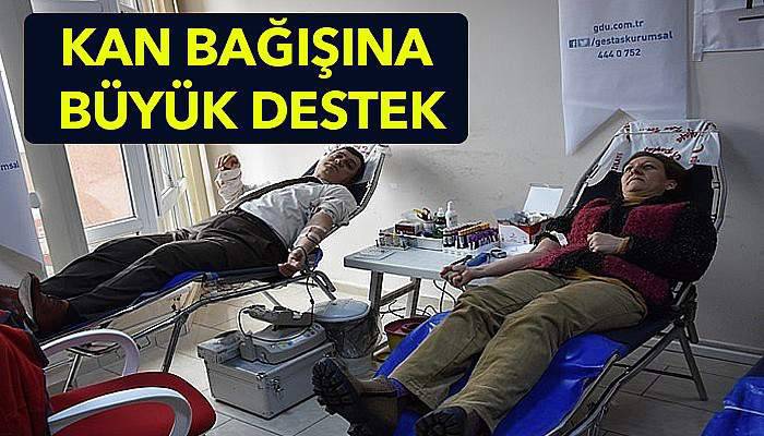 Kan bağışına büyük destek