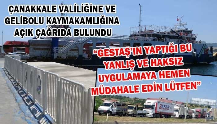 'GESTAŞ’IN YAPTIĞI BU YANLIŞ VE HAKSIZ UYGULAMAYA HEMEN MÜDAHALE EDİN LÜTFEN'