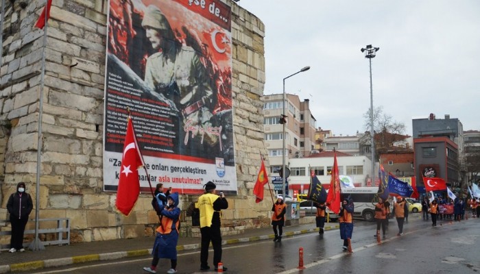 57'nci Alay Yürüyüş Komitesi üyeleri Gelibolu'ya ulaştı