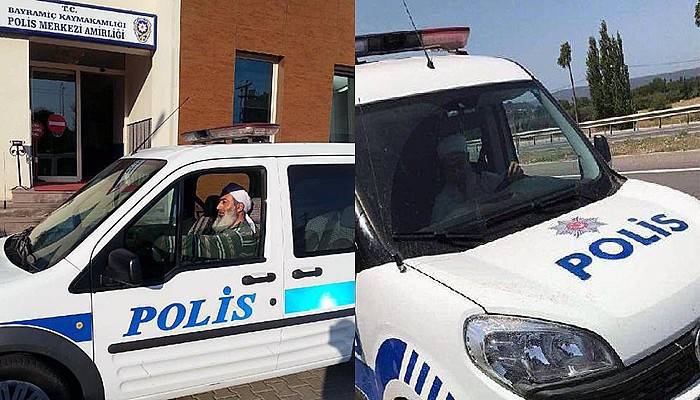 Bayramiç'te sarıklı sakallı polis şaşkınlığı