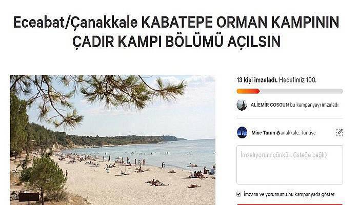 Çadır Kampı için kampanya başlatıldı