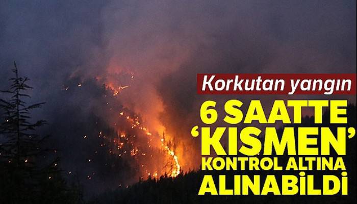 Kaş'taki orman yangını 6 saat sonra kısmen kontrol altında