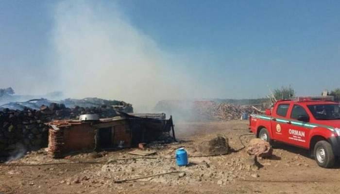 Budaklar’da Dam Yangını