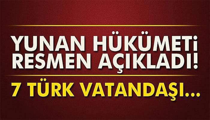 7 Türk Yunanistan’a kaçtı