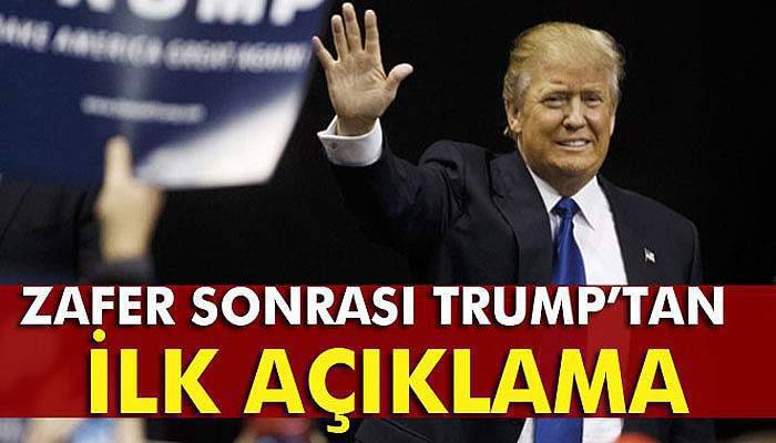 Trump'tan ilk açıklama