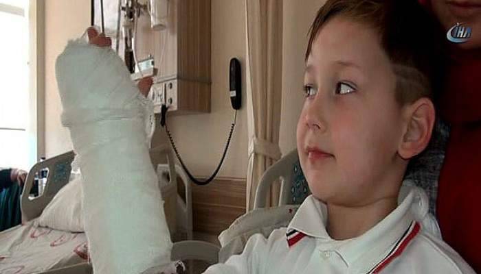 7 yaşındaki çocuk Pitbull saldırısına uğradı