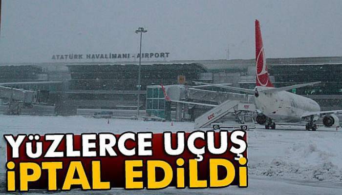 THY, olumsuz hava nedeniyle 327 seferini iptal etti