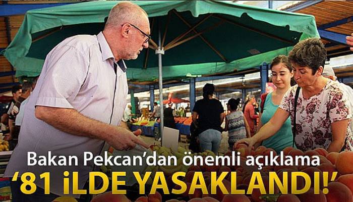 Bakan Pekcan sebze-meyve toptan ve perakende satışına yönelik tedbirleri açıkladı