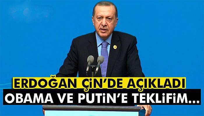 Erdoğan: Sayın Obama ve Sayın Putin’e teklifim budur