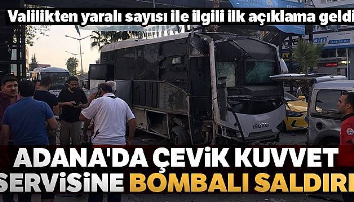 Adana'da çevik kuvvet servisine bombalı saldırı: 5 yaralı