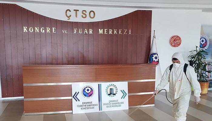 ÇTSO Kongre Fuar Merkezi  ve Hizmet Binası Dezenfekte Edildi