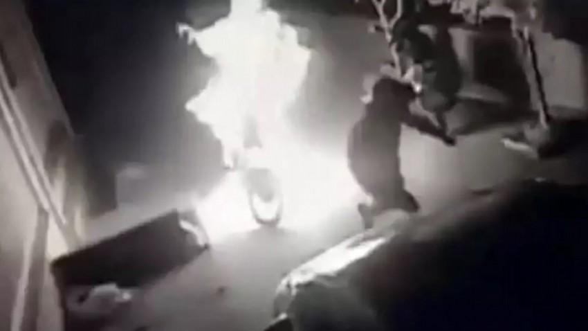 Motosiklet kundaklama olayında eski eş ve 2 kişi tutuklandı