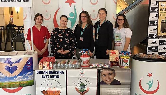 BİGA DEVLET HASTANESİNDE ORGAN BAĞIŞI STANDI