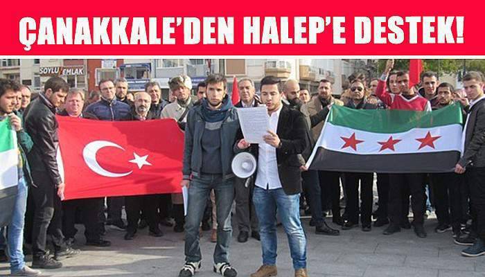 Çanakkale'den Halep'e destek
