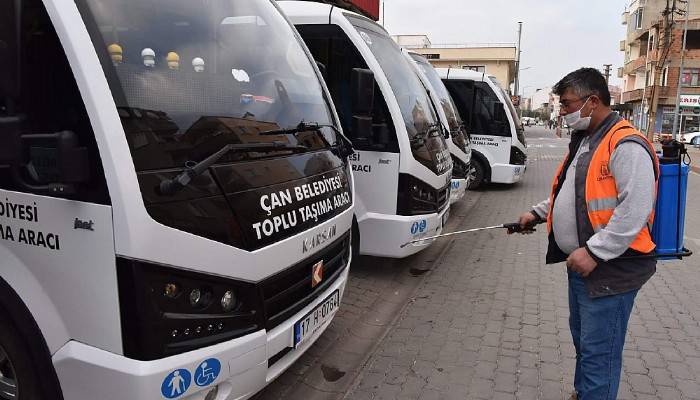 Çan’da Covid-19 mücadelesinde belediyenin çalışmaları aralıksız sürüyor