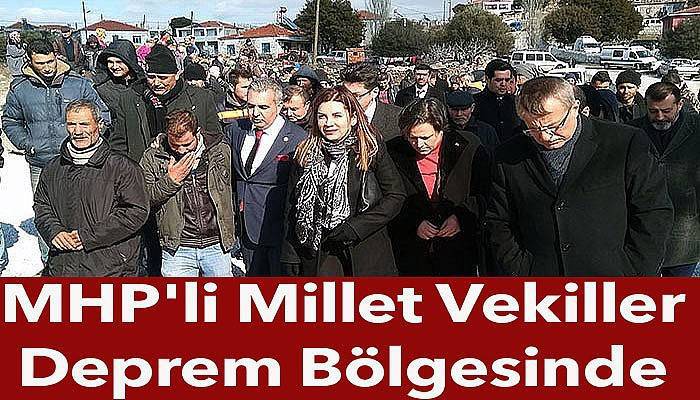 MHP'li millet vekiller Deprem bölgesinde 