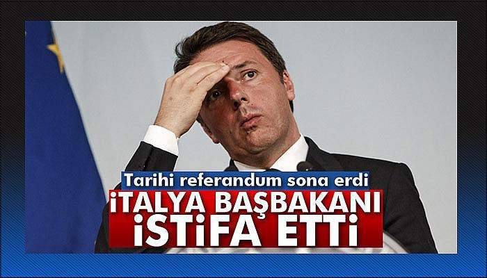 İtalya’daki referandum sona erdi! Başbakan Renzi istifa etti