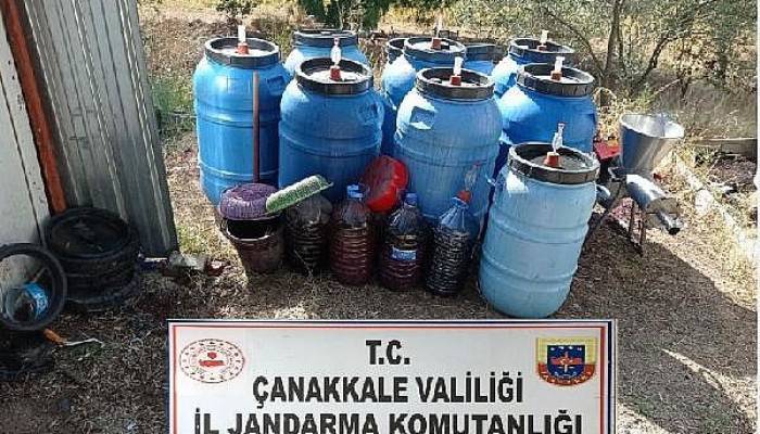 Çanakkale’de 1 ton 730 litre sahte içki ele geçirildi