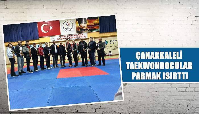 Çanakkaleli taekwondocular parmak ısırttı