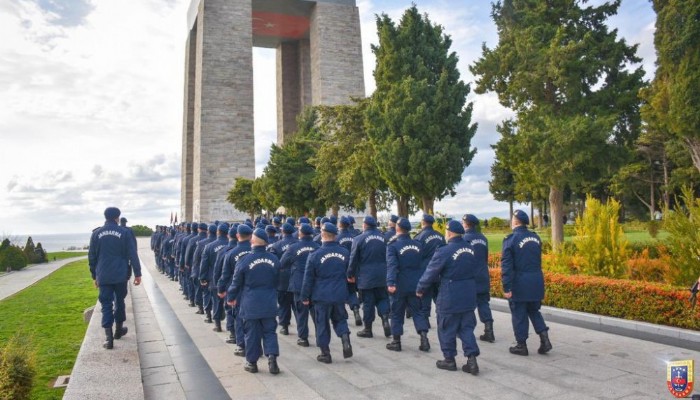 Yedek subay adayları Çanakkale Şehitliğinde