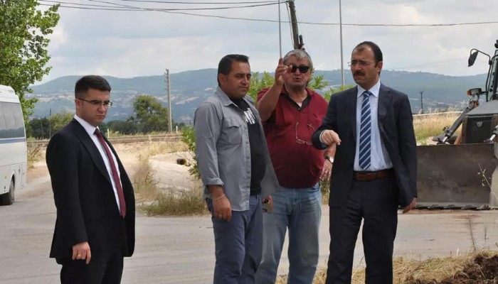 KAYMAKAM DOLU, İÇME SUYU İSALE HATTI ÇALIŞMALARINI YERİNDE İNCELEDİ