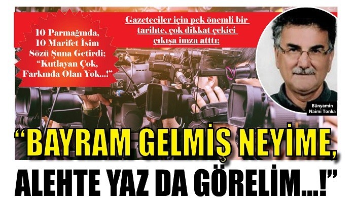 10 PARMAĞINDA, 10 MARİFET İSİM SÖZÜ ŞUNA GETİRDİ; 'KUTLAYAN ÇOK, FARKINDA OLAN YOK...!'