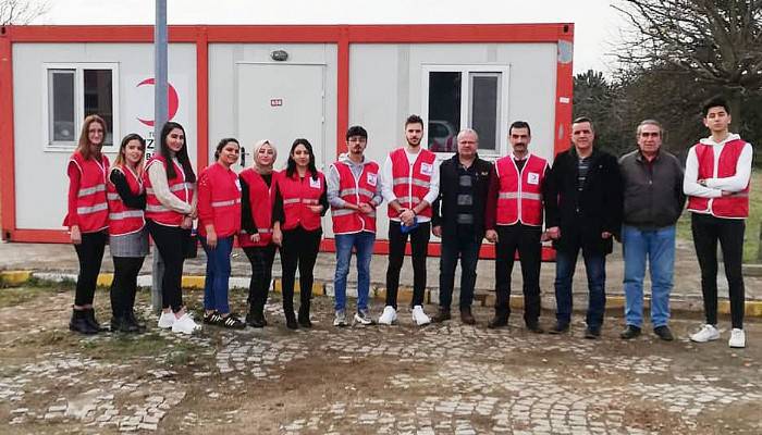 KIZILAY ERZAK ÖN KABUL NOKTALARINI HAZIRLIYOR