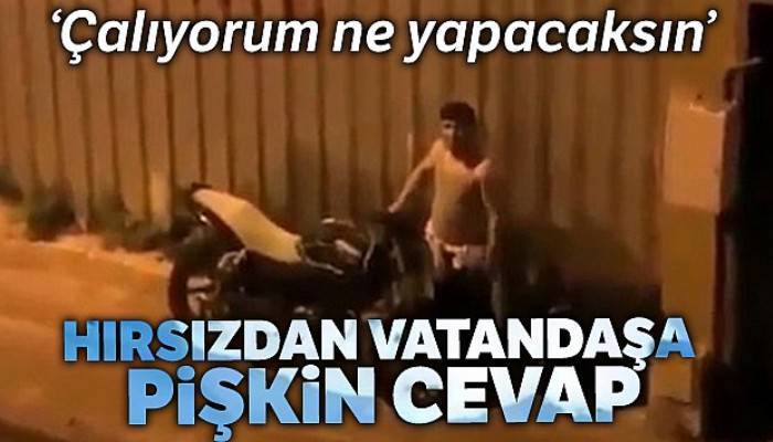 Hırsızdan müdahalede bulunan vatandaşa pişkin cevap: 'Çalıyorum, ne yapacaksın'