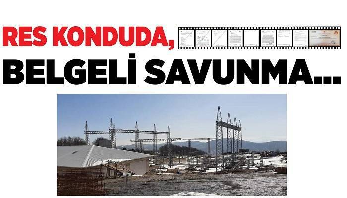 RES KONDUDA, BELGELİ SAVUNMA...