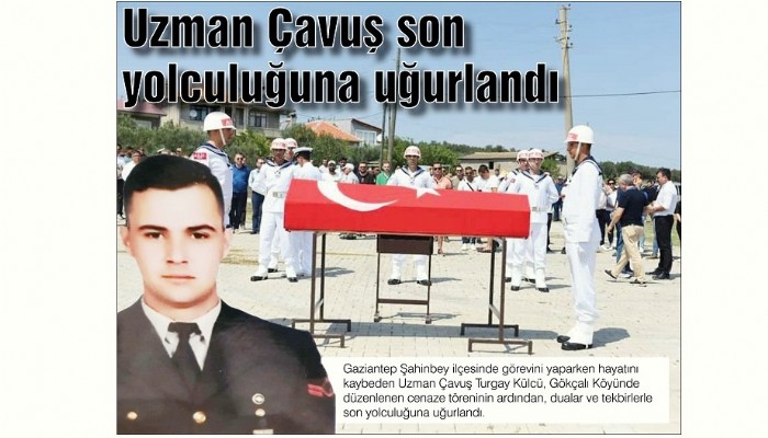 Uzman Çavuş son yolculuğuna uğurlandı