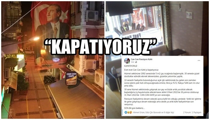 Can Can Kafe ekonomik krize direnemedi