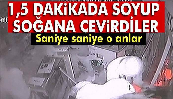 1,5 dakikada soyup soğana çevirdiler