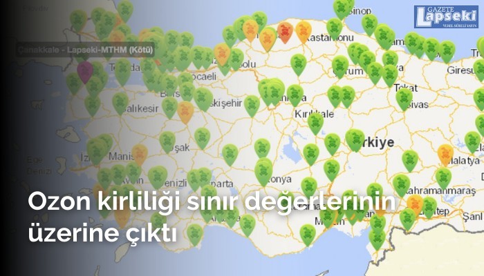 Ozon kirliliği sınır değerlerinin üzerine çıktı