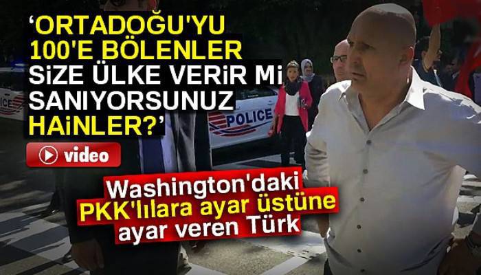  Washington'daki PKK'lılara ayar üstüne ayar veren Türk