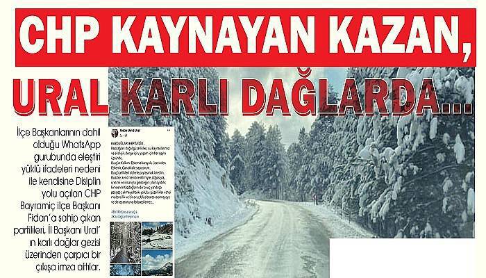 CHP KAYNAYAN KAZAN,  URAL KARLI DAĞLARDA…