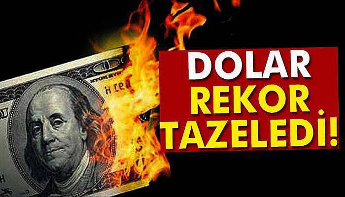 Dolar, 3,15'in üzerine çıkarak rekor kırdı