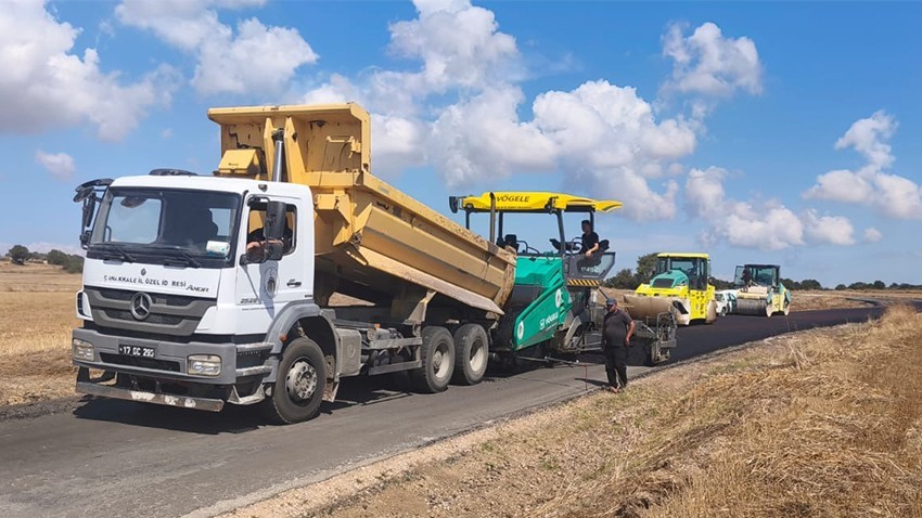 Biga Kayapınar–Ağaköy yol çalışmaları tamamlandı