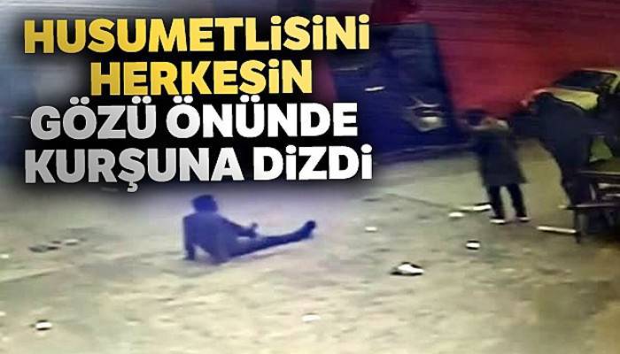 Husumetlisini küçük çocuğun gözü önünde kurşuna dizdi