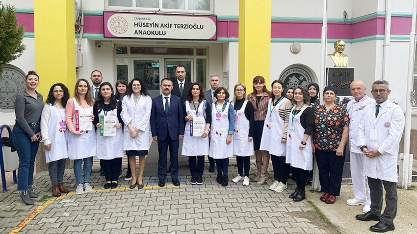 Vali İlhami Aktaş, TSE-ISO Belgeli Tek Okul Hüseyin Akif Terzioğlu Anaokulunu Ziyaret Etti