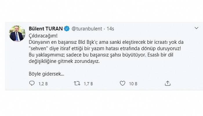 Bülent Turan kendi partililerini eleştirdi