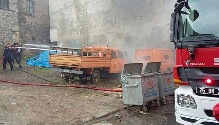 ATV aracı yanarak kullanılamaz hale geldi