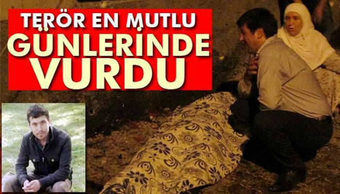 Terör en mutlu günlerinde vurdu