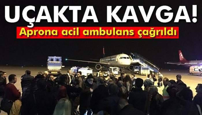  Uçakta yaşanan gerginlik rötara neden oldu