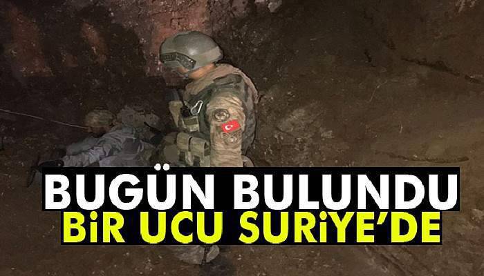 Nusaybin’den Suriye’ye uzanan tünel bulundu