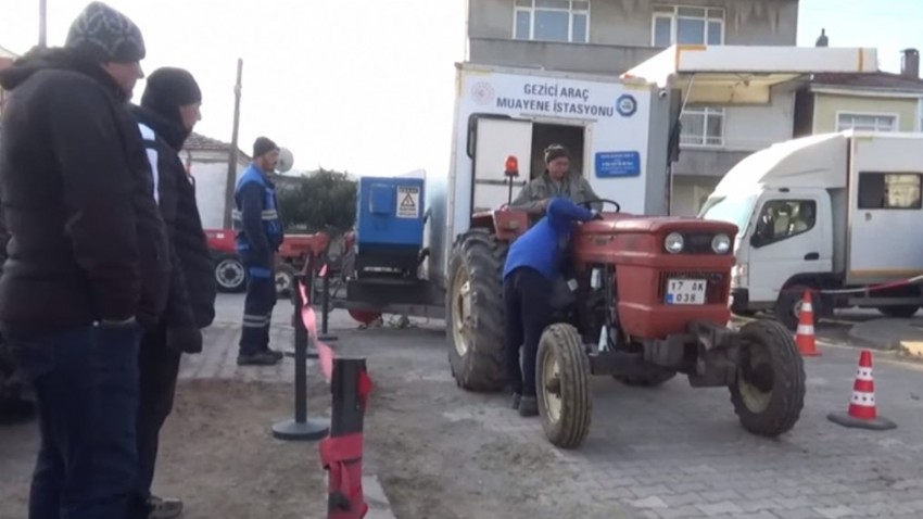 Lapseki'de Şoförler ve Otomobilciler Odası İle Gerçekleştirilen Özel Araç Muayenesi