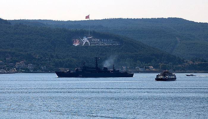 Rus savaş gemisi Akdeniz'e iniyor (VİDEO)