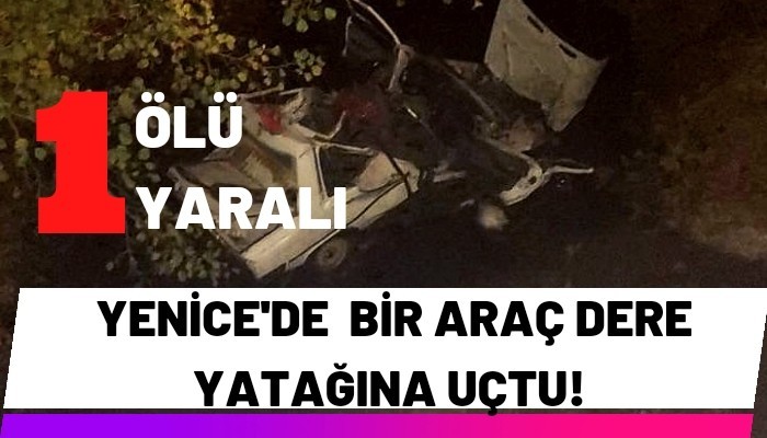 Yenice'de feci kaza:1 Ölü