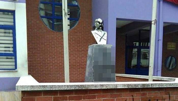 Trabzon’da Atatürk büstlerine saldırı